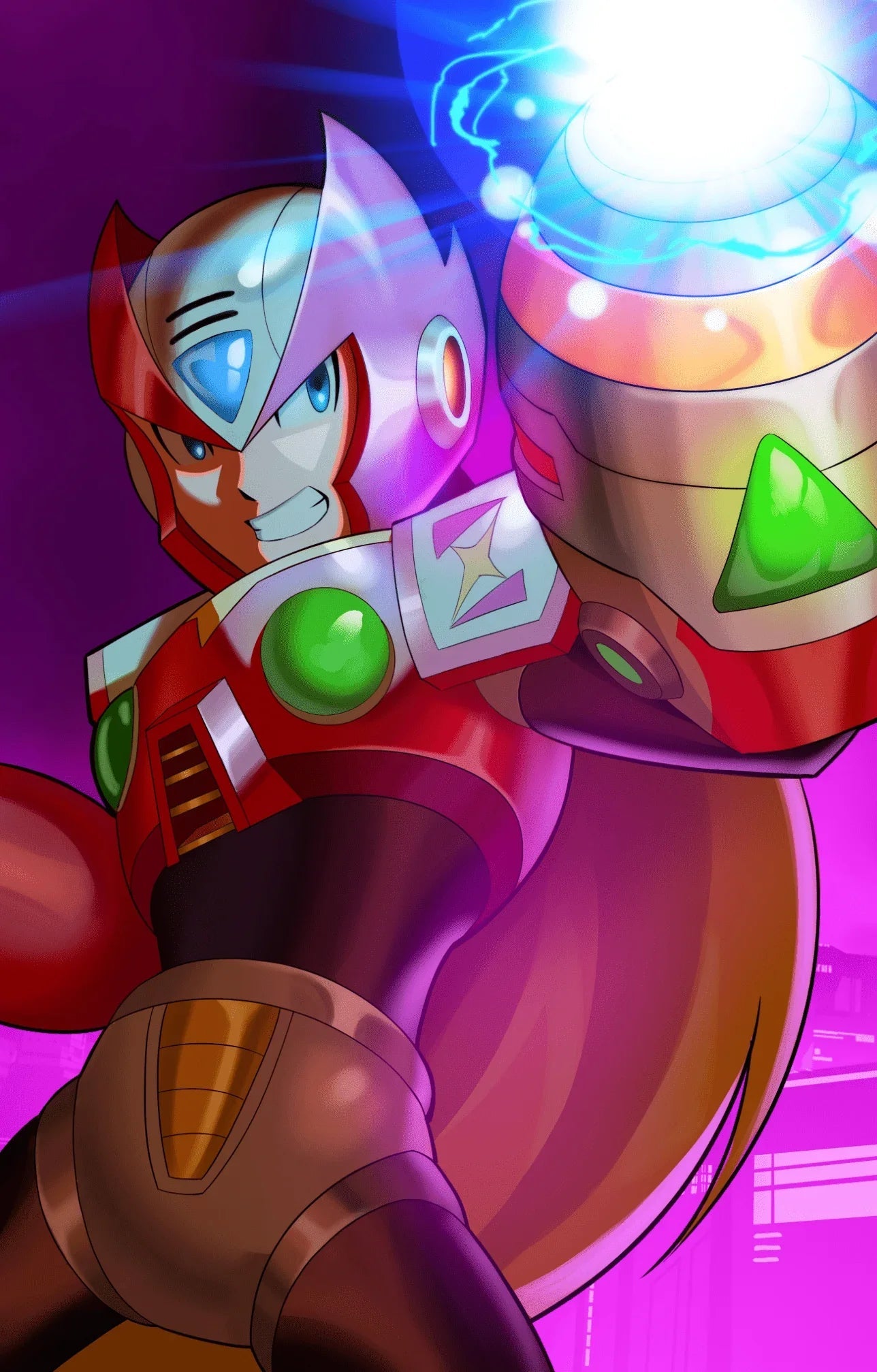 Mega Man X Timelines #1 - East Coast Comics Exclusive Santiago Venegas Variant - Zero Virgin