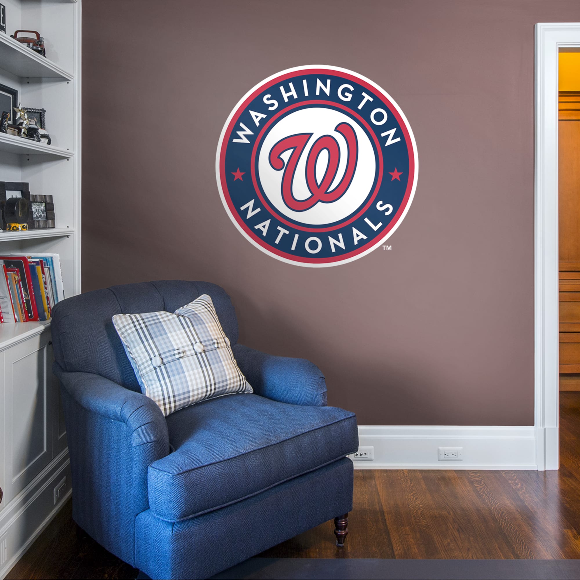 Washington Nationals - RealBig Logo Collection - Official MLB - Reusable Vinyl Wall Decals