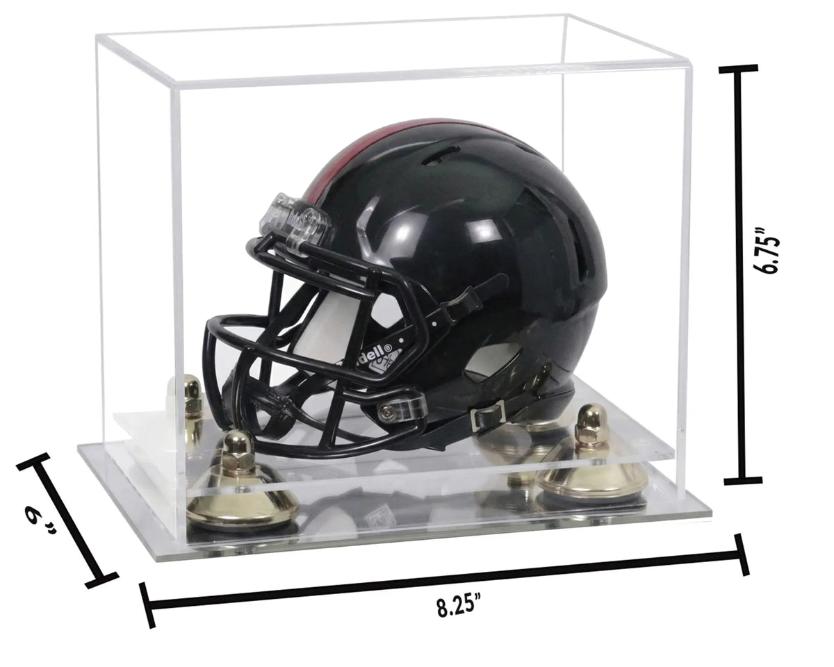 Mini/Miniature Football Helmet (not Full Size) Display Case - Clear (A003/V45)