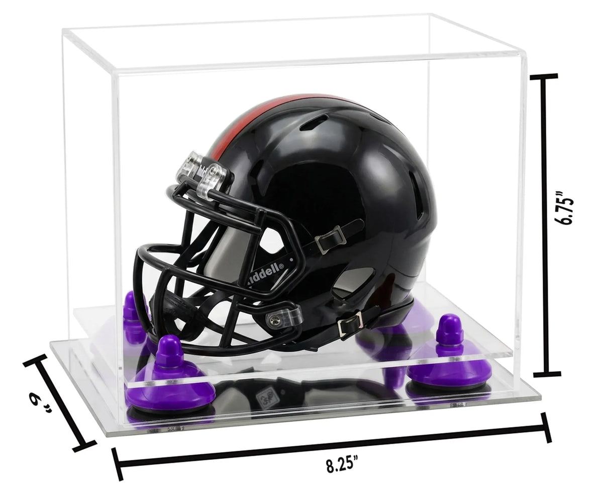 Mini/Miniature Football Helmet (not Full Size) Display Case - Clear (A003/V45)