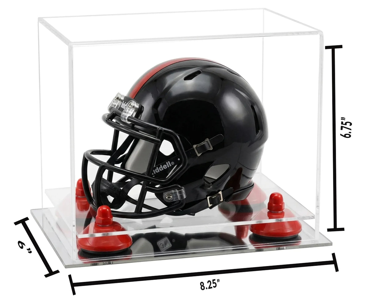 Mini/Miniature Football Helmet (not Full Size) Display Case - Clear (A003/V45)