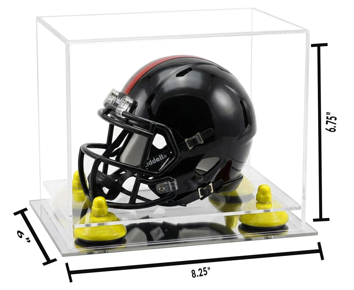 Mini/Miniature Football Helmet (not Full Size) Display Case - Clear (A003/V45)