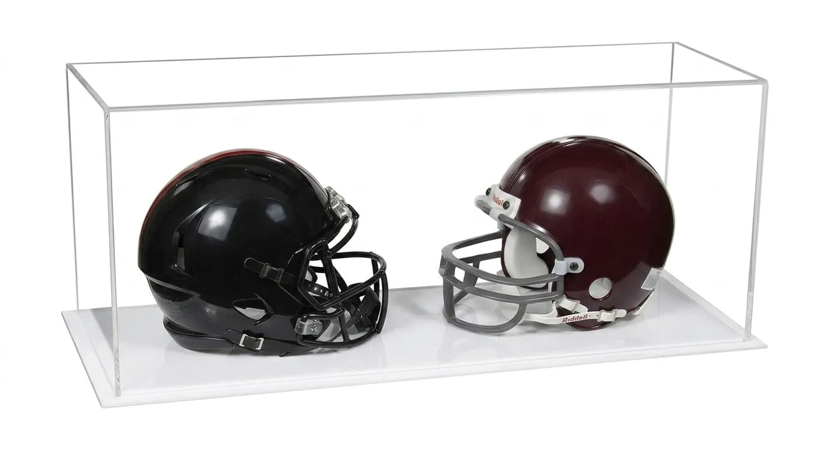 2 Mini Helmet or Mini Football with Mini Helmet Display Case - Clear (A019/V46)