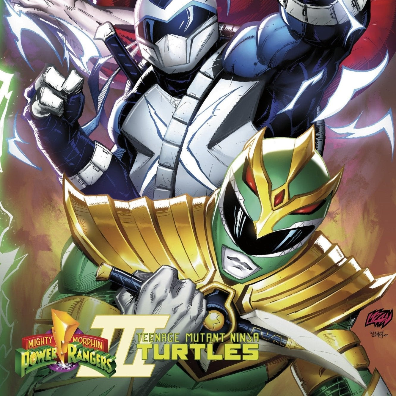MMPR TMNT III #2 - ECC Exclusive Franck Uzan Variant Connecting Cover (Sept 2025)