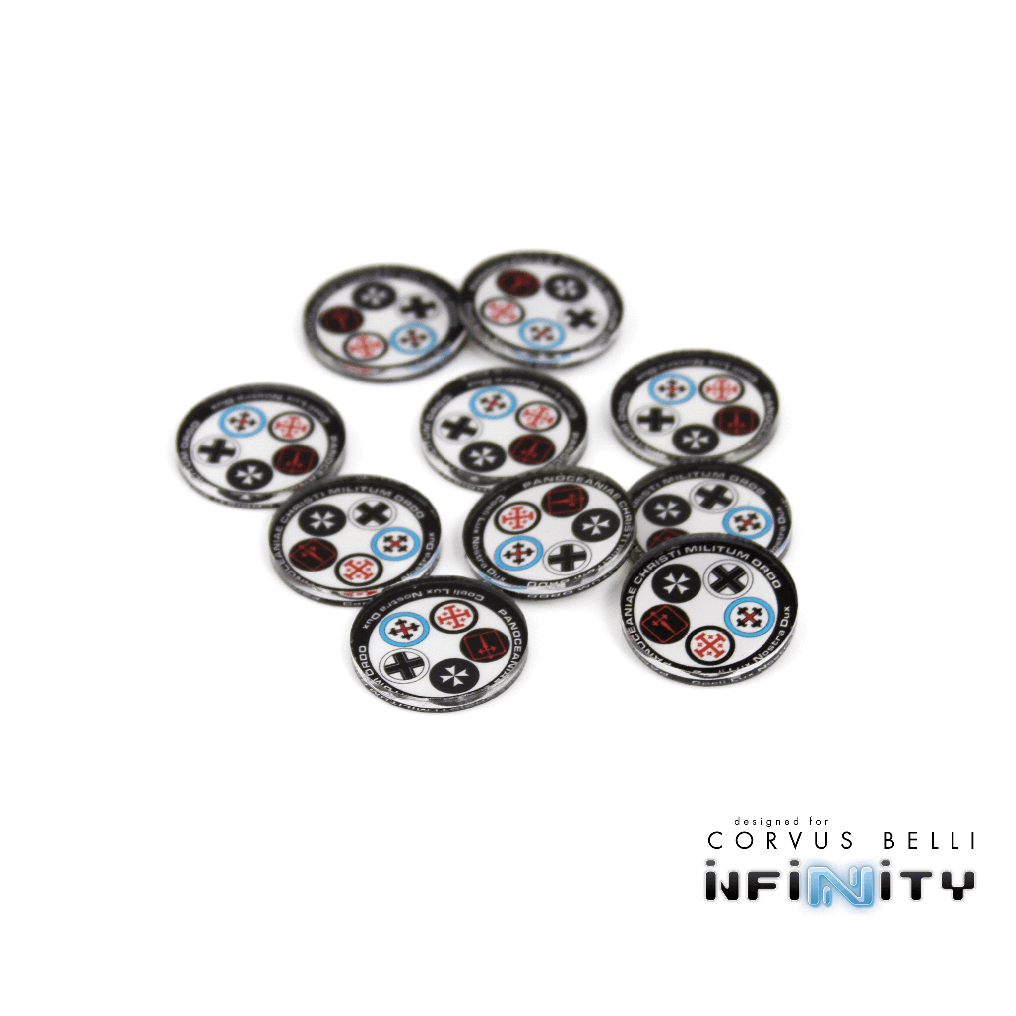 Full Color Infinity Faction Markers, 25mm (Bag of 10)