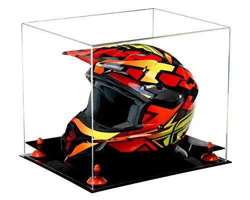 Motorcycle Nascar or Motocross Racing Helmet Display Case - Clear (A024/V61)