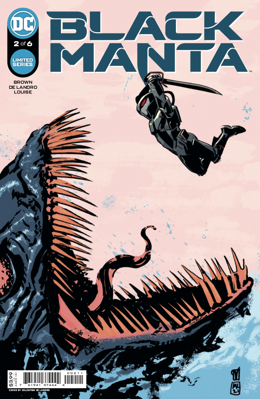 Black Manta #2 (Of 6) A Valentine De Landro Chuck Brown (10/19/2021) Dc