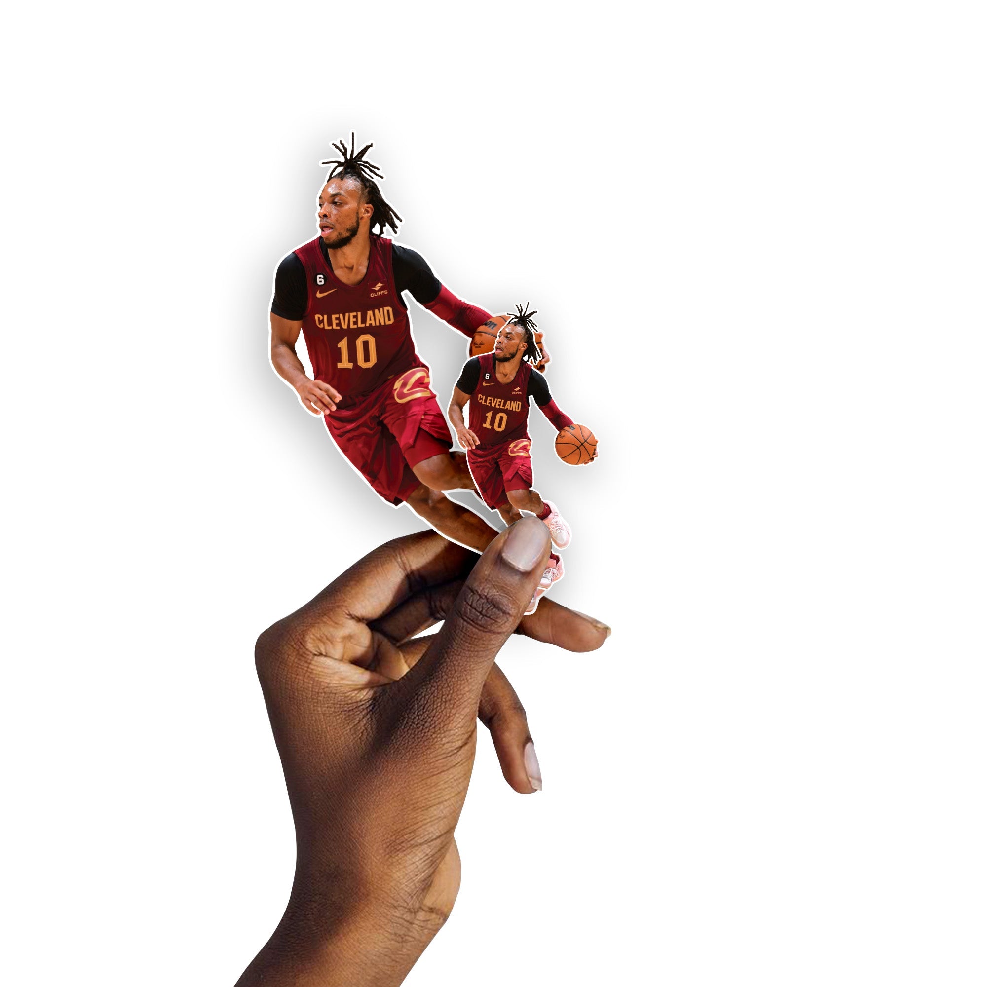 Darius Garland - 5 Minis (Mixed Sizes) - Official NBA - Cleveland Cavaliers - Reusable Vinyl Decals