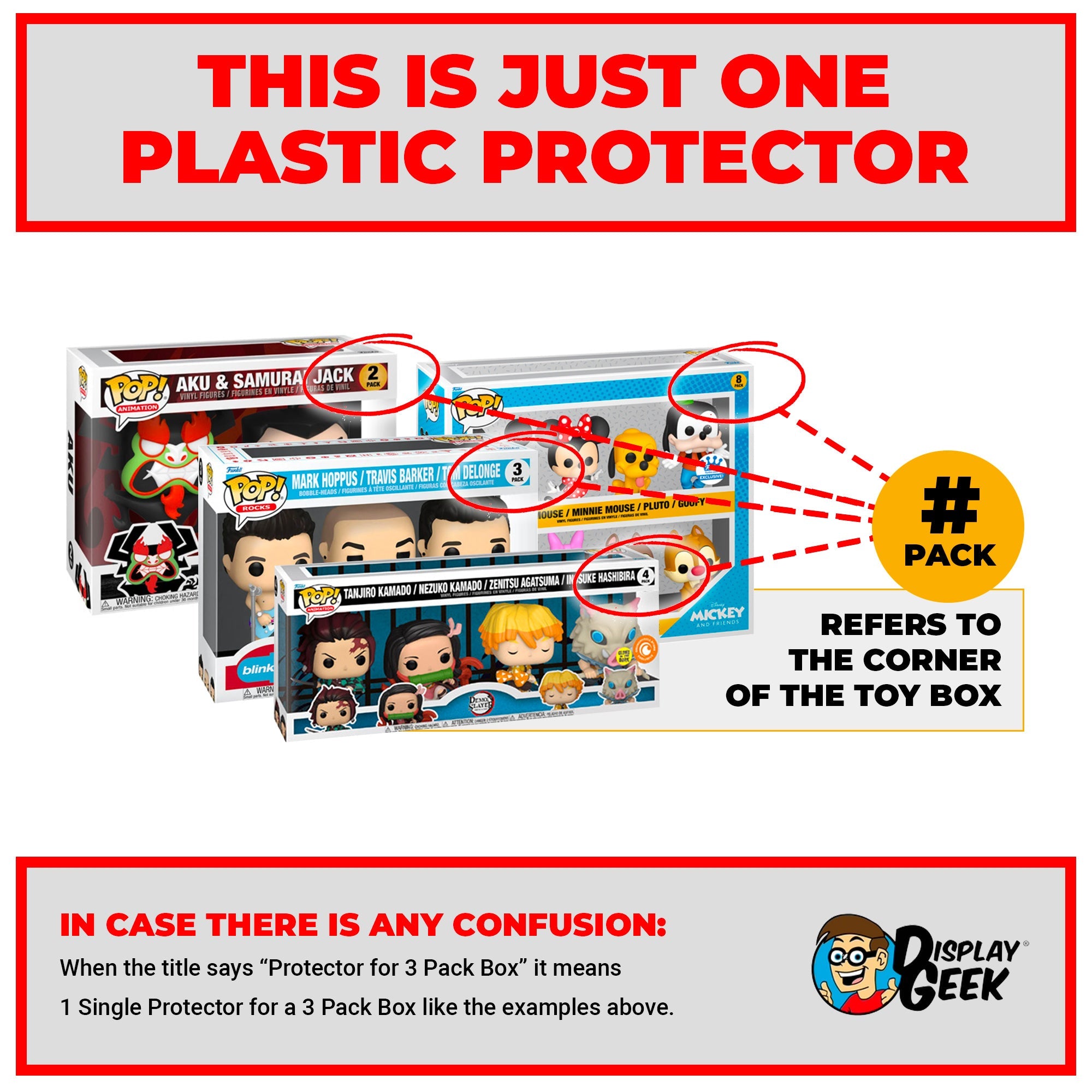 Pop Protector for 2 Pack Willy Wonka Golden Ticket SDCC #58 Funko Pop