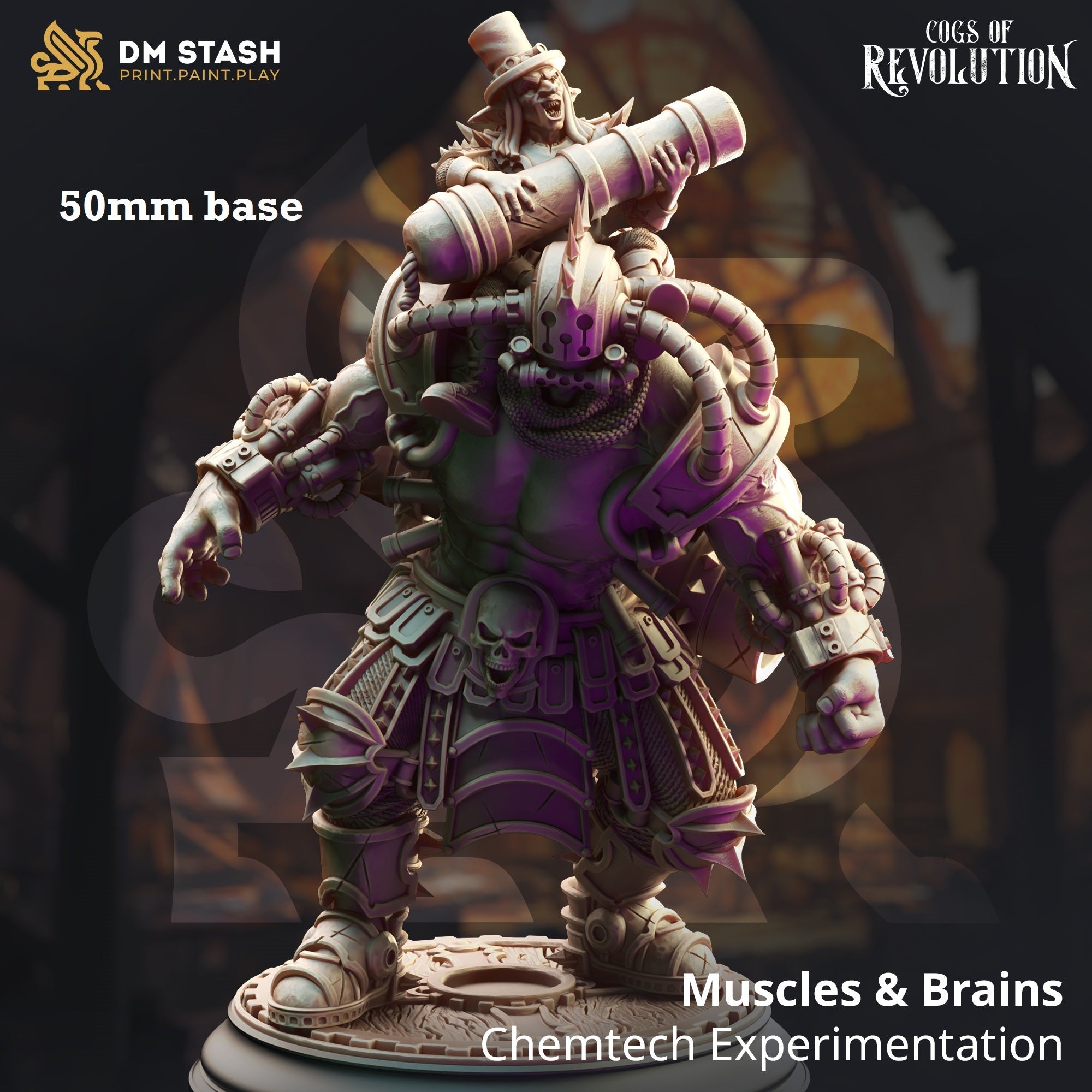 Muscles & Brains, Chemtech Experimentation (Goblin Artificer on Steampunk Abomination Mount)