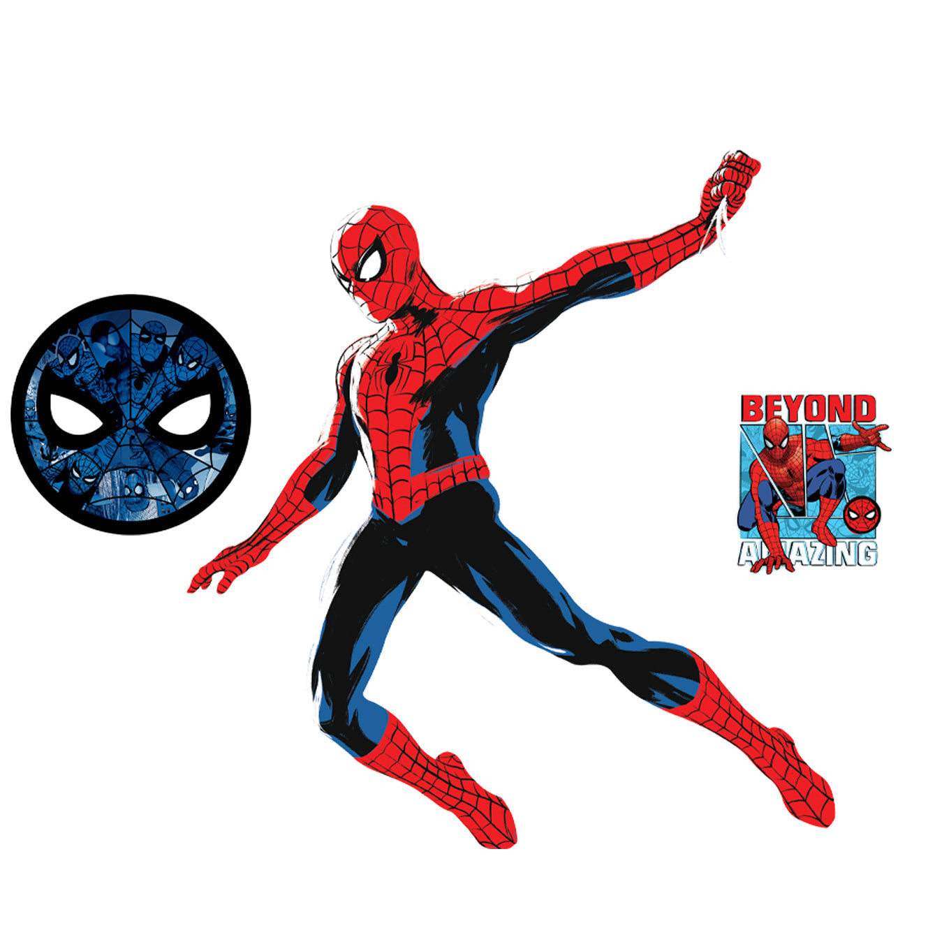 Spider-Man: Spider-Man Beyond Amazing RealBig        - Officially Licensed Marvel Removable     Adhesive Decal