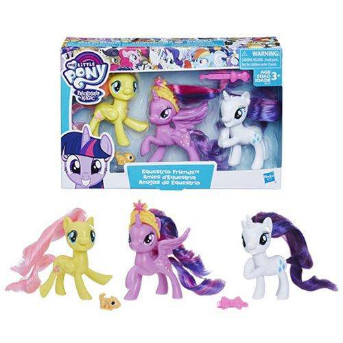 My Little Pony Equestria Friends Twilight Sparkle", " Rarity", " and Fluttershy Mini-Figure