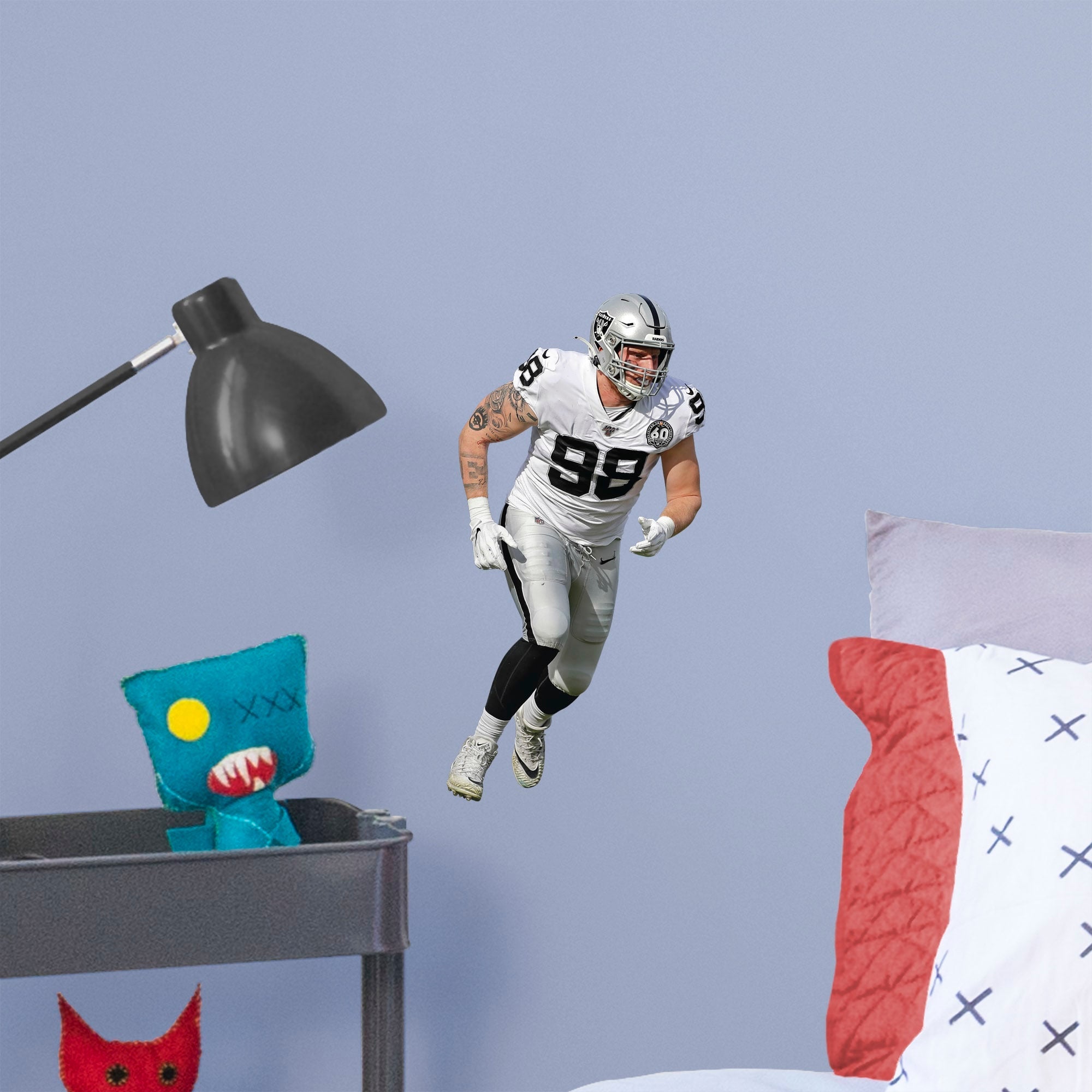 Maxx Crosby - RealBig Collection - Official NFL - Las Vegas Raiders - Reusable Vinyl Wall Decals #1