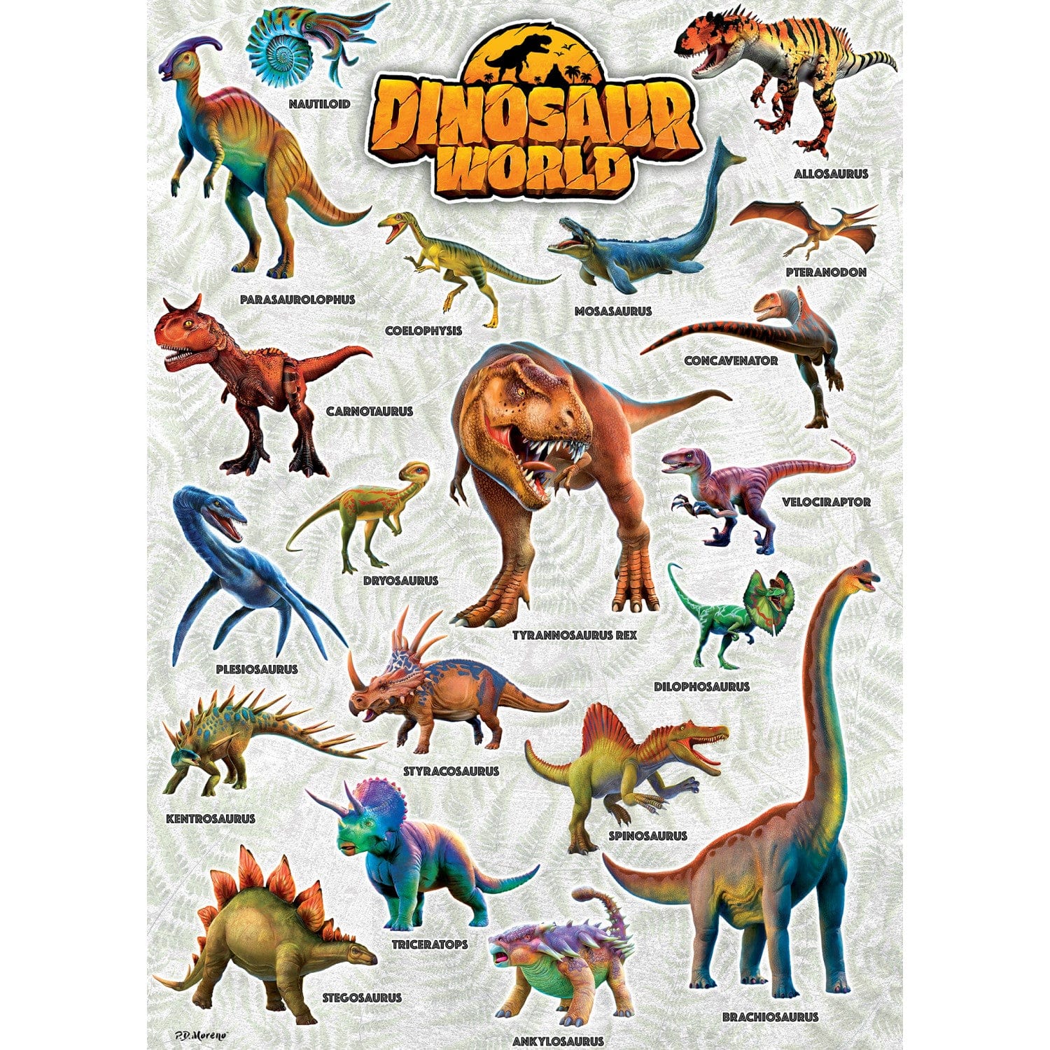 Dinosaur World 1000 Piece Jigsaw Puzzle