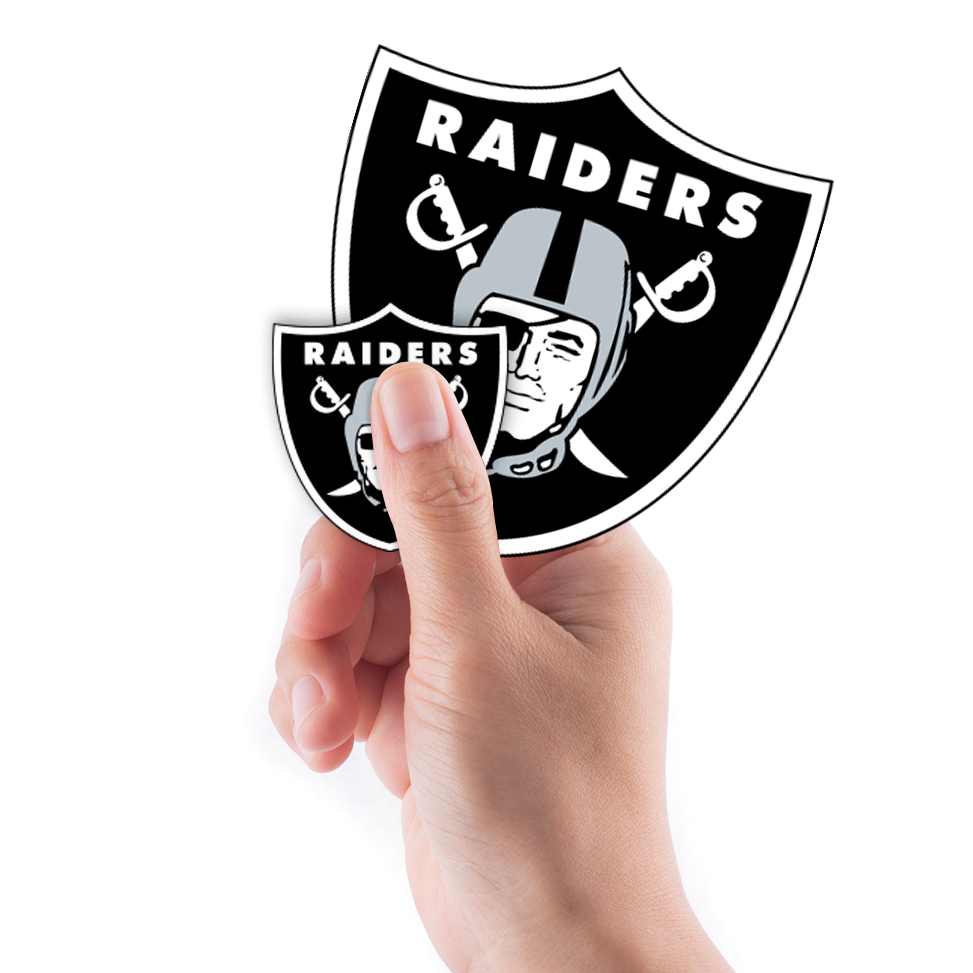 Las Vegas Raiders - 5 Logo Minis (Mixed Sizes) - Official NFL - Reusable Vinyl Decals