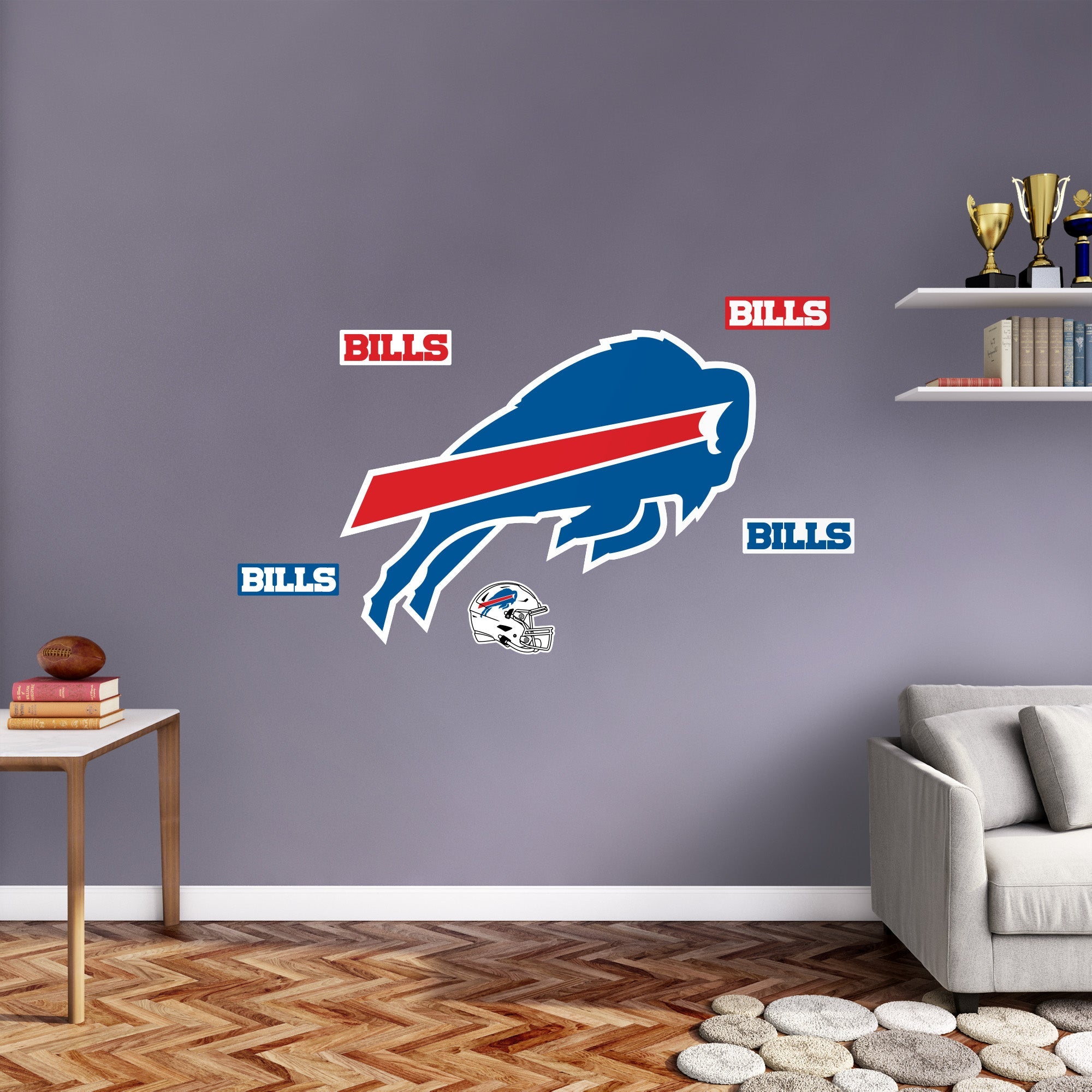 Buffalo Bills - RealBig Logo Collection - Official NFL - Reusable Vinyl Wall Decals