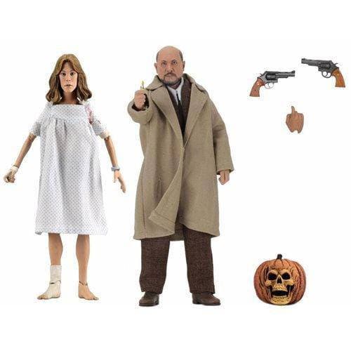 NECA Halloween 2 Dr. Loomis & Laurie Strode 8" Clothed Action Figure 2-Pack