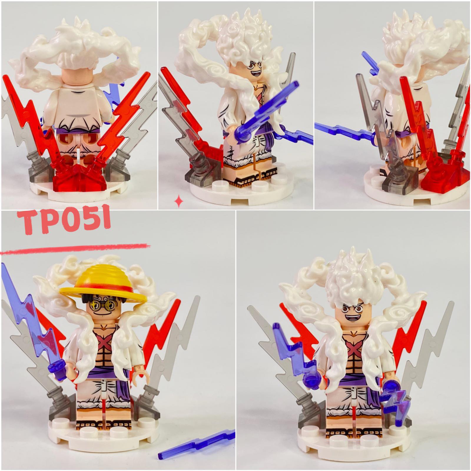 Straw Hat Pirate Captain Custom Minifig