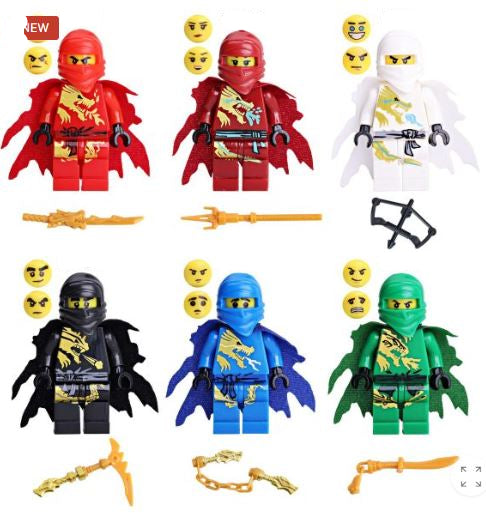 Elemental Ninja Warrior Custom Minifig