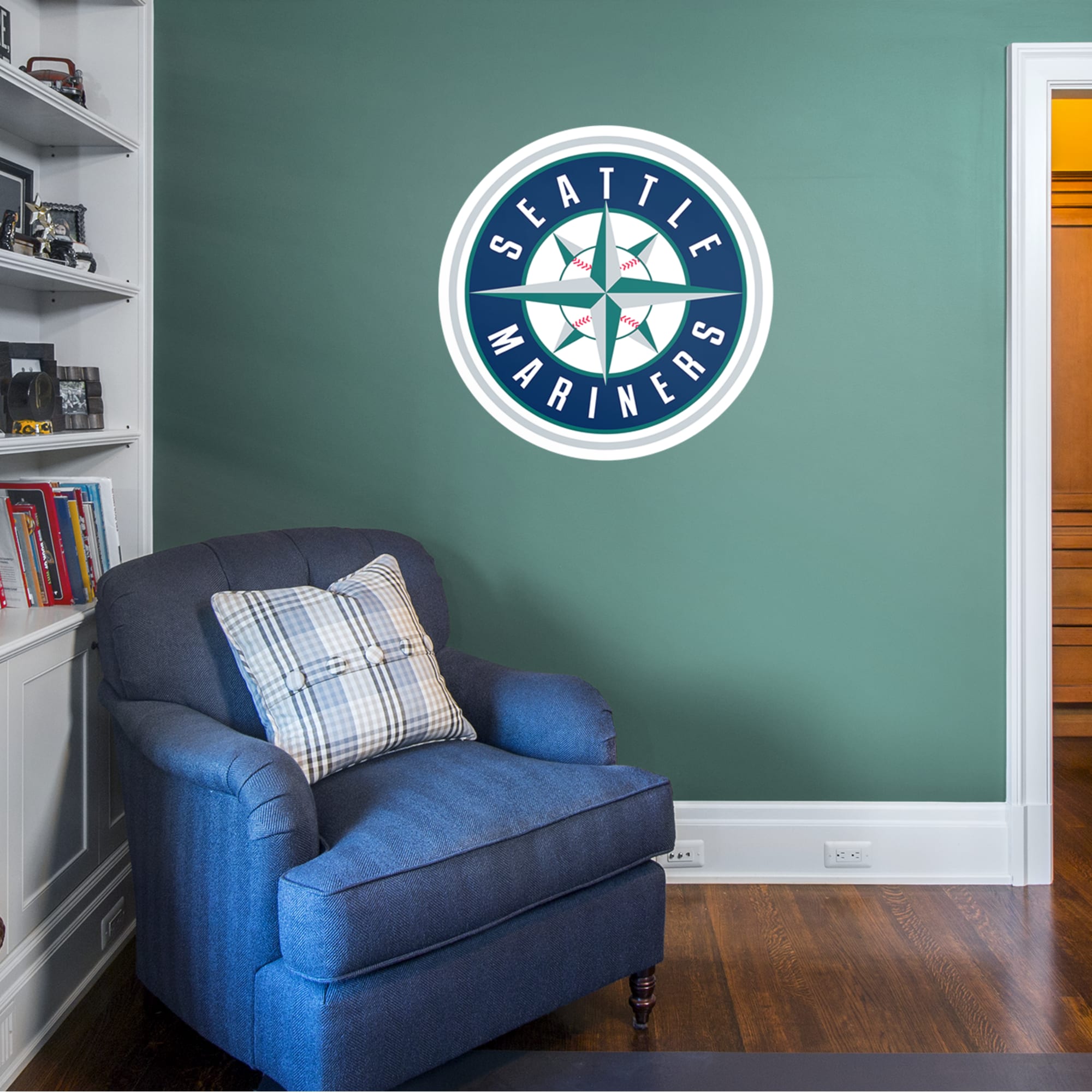 Seattle Mariners - RealBig Logo Collection - Official MLB - Reusable Vinyl Wall Decals
