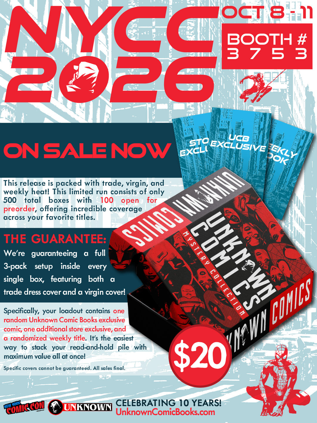 UNKNOWN COMICS EXCLUSIVE MYSTERY BOX 2026 (10/28/2026)