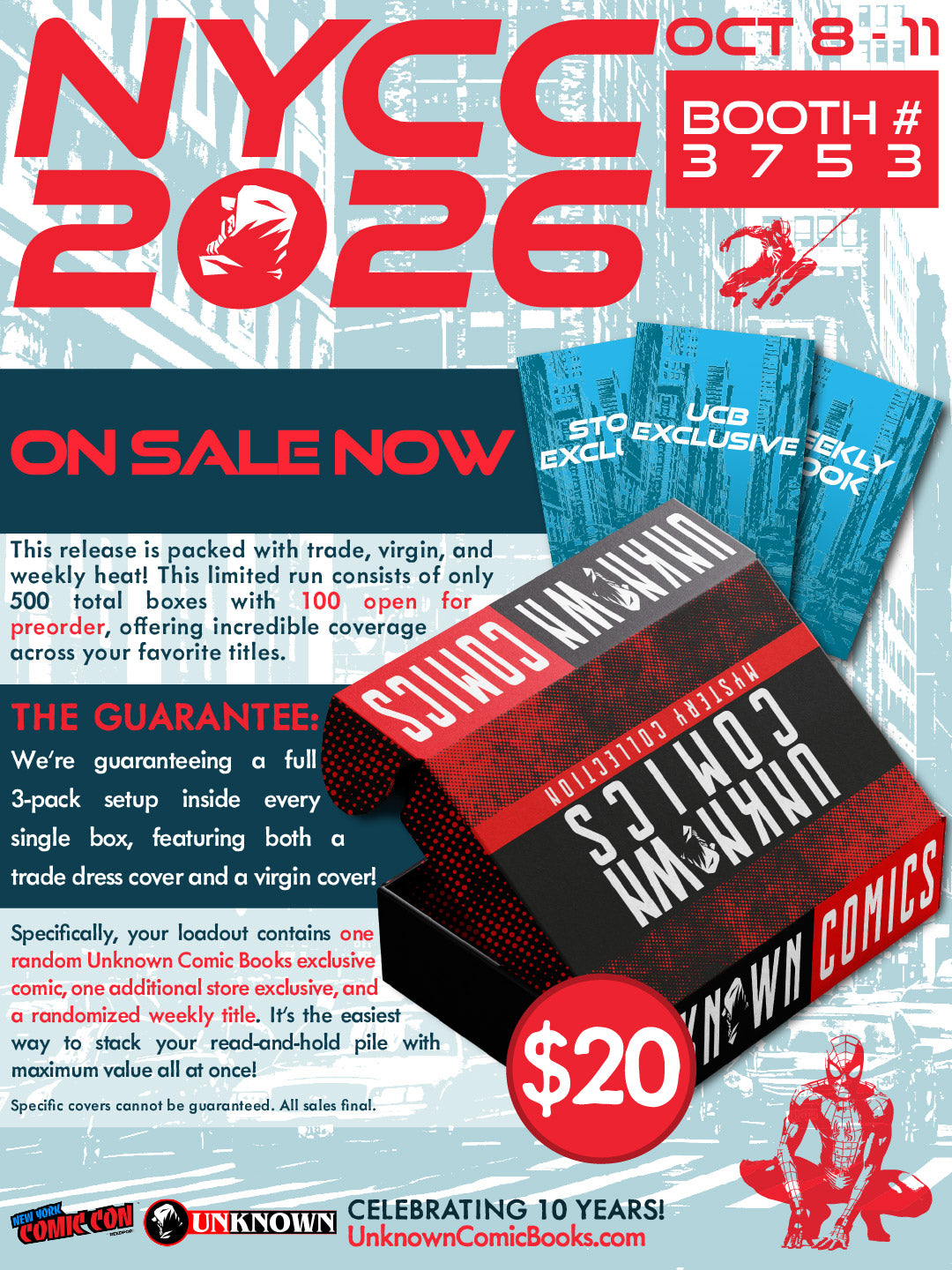 UNKNOWN COMICS EXCLUSIVE MYSTERY BOX 2026 (10/28/2026)