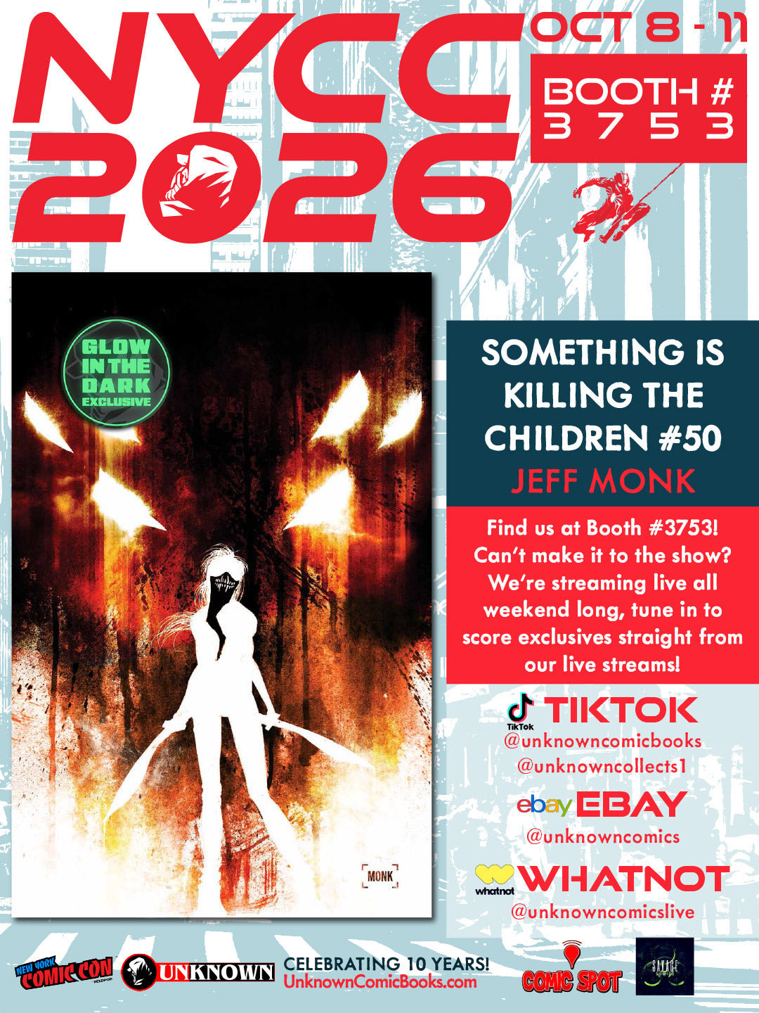 [GLOW IN THE DARK] SOMETHING IS KILLING THE CHILDREN #50 JEFF MONK NYCC EXCLUSIVE VIRGIN VAR (10/28/2026)