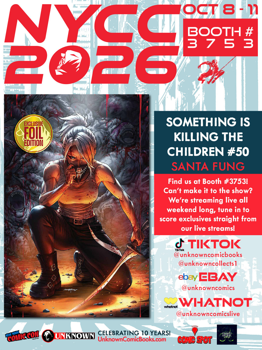 [FOIL] SOMETHING IS KILLING THE CHILDREN #50 SANTA FUNG NYCC EXCLUSIVE VIRGIN VAR (10/28/2026)