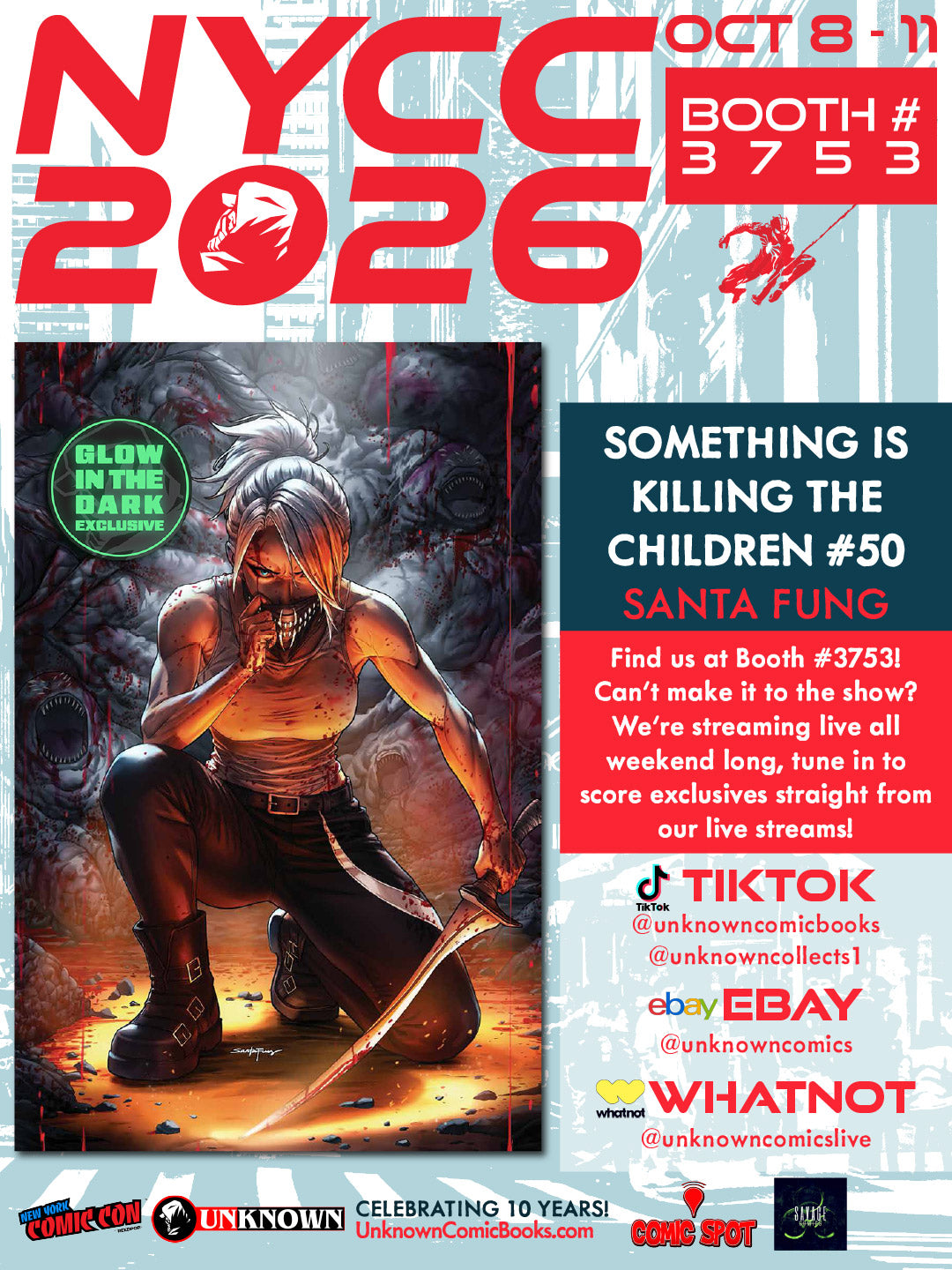 [GLOW IN THE DARK] SOMETHING IS KILLING THE CHILDREN #50 SANTA FUNG NYCC EXCLUSIVE VIRGIN VAR (10/28/2026)