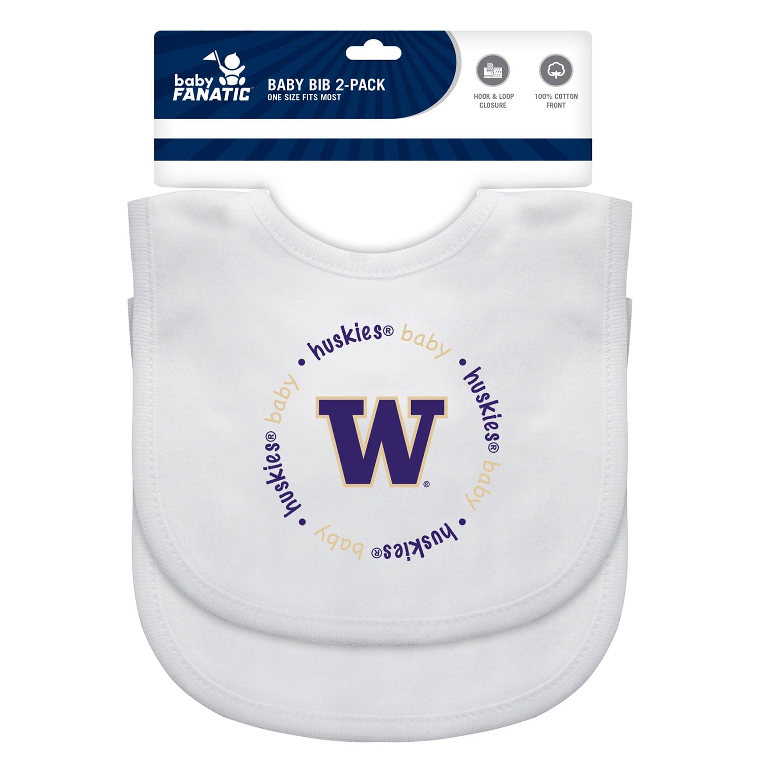 Washington Huskies - Baby Bibs 2-Pack