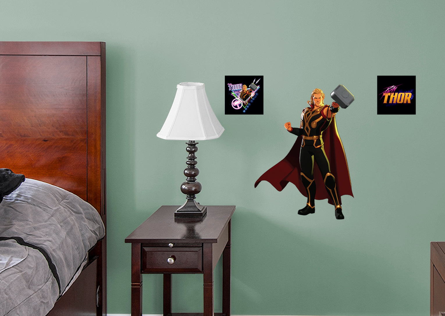 What If...: Party Thor RealBig        - Officially Licensed Marvel Removable Wall   Adhesive Decal