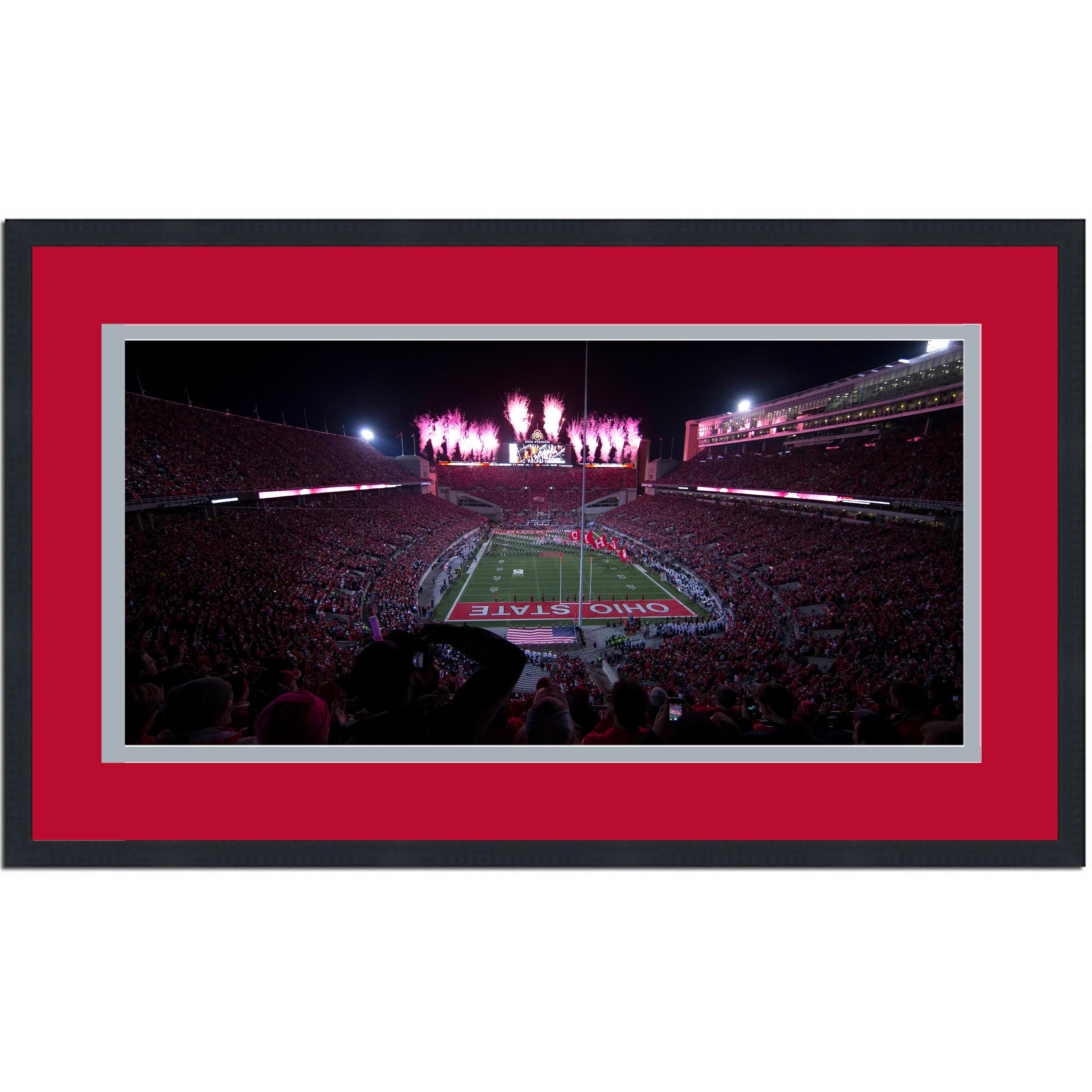 Framed Ohio Stadium Ohio State Buckeyes 16x24 NCAA Football Photo Professionally Matted