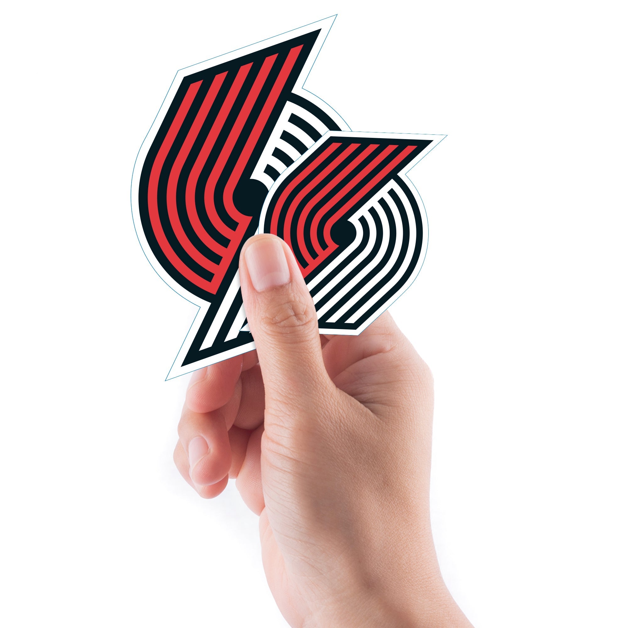 Portland Trail Blazers - 5 Logo Minis (Mixed Sizes) - Official NBA - Reusable Vinyl Decals