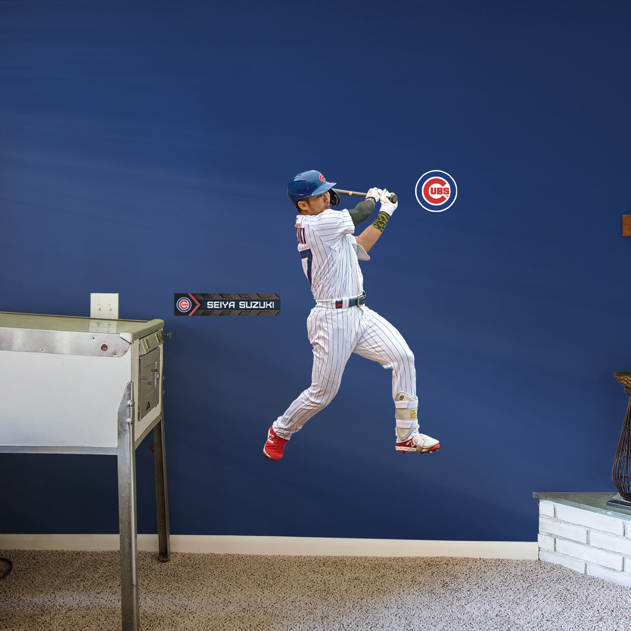 Seiya Suzuki - RealBig Home Collection - Official MLB - Chicago Cubs - Reusable Vinyl Wall Decals