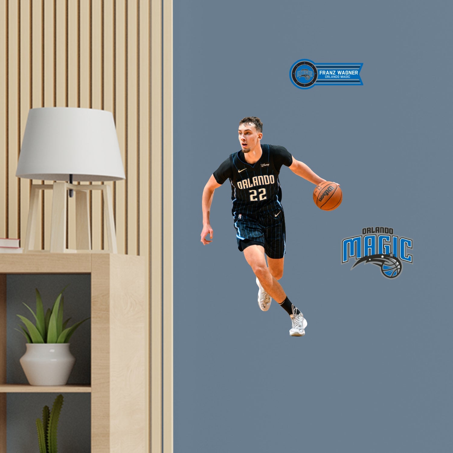 Franz Wagner - RealBig Collection - Official NBA - Orlando Magic - Reusable Vinyl Wall Decals