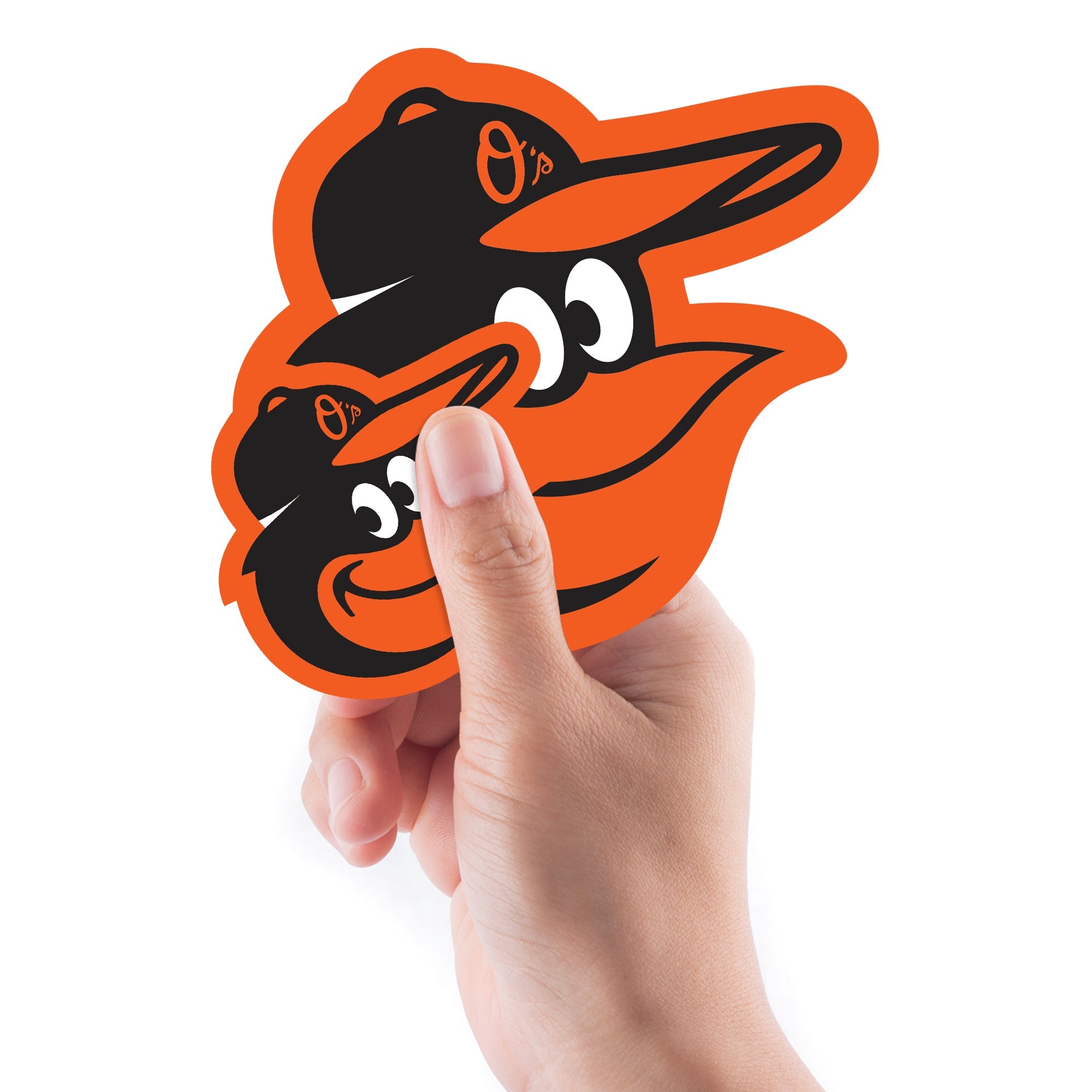 Baltimore Orioles - 5 Logo Minis (Mixed Sizes) - Official MLB - Reusable Vinyl Decals