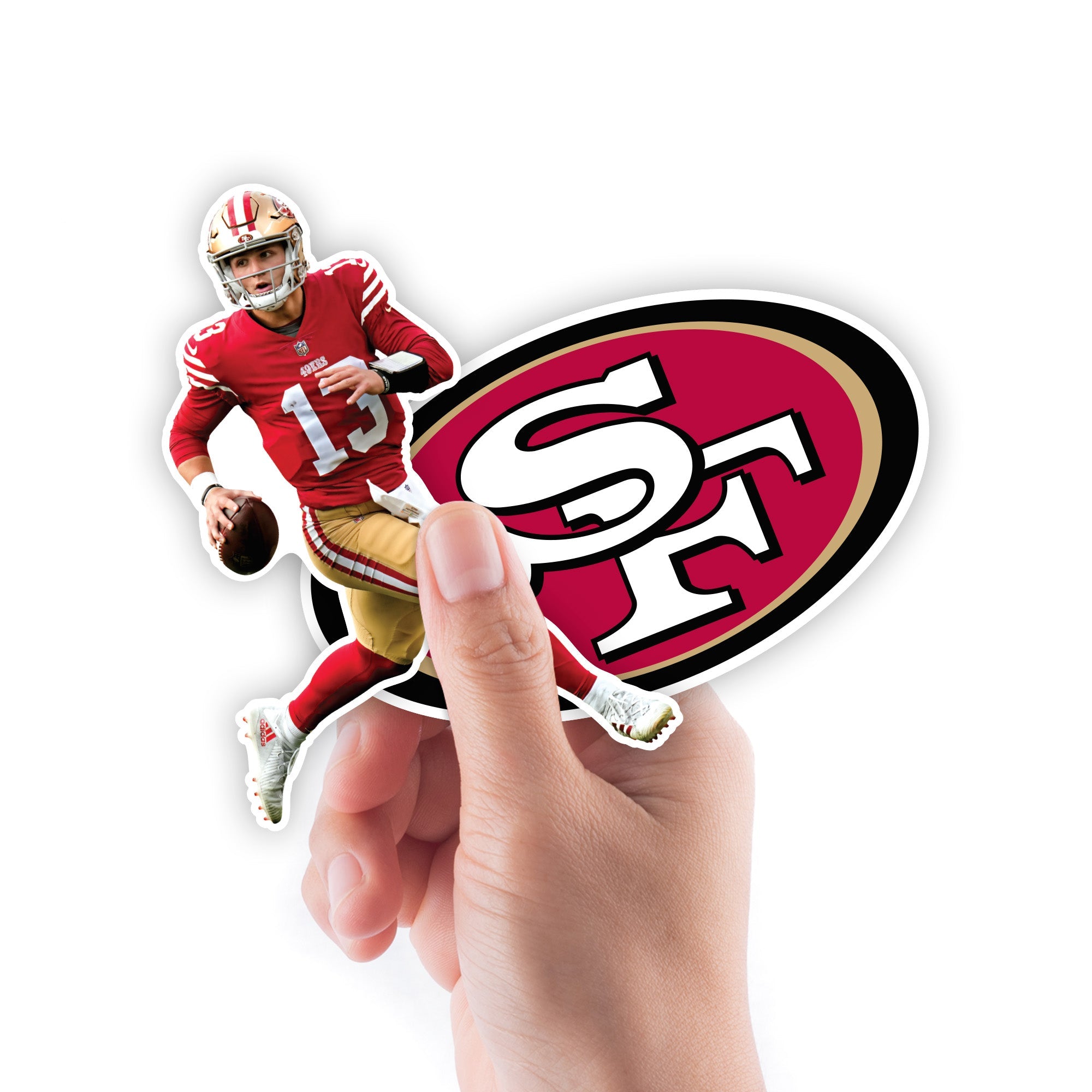 Brock Purdy - 5 Minis (Mixed Sizes) - Official NFL - San Francisco 49ers - Reusable Vinyl Decals