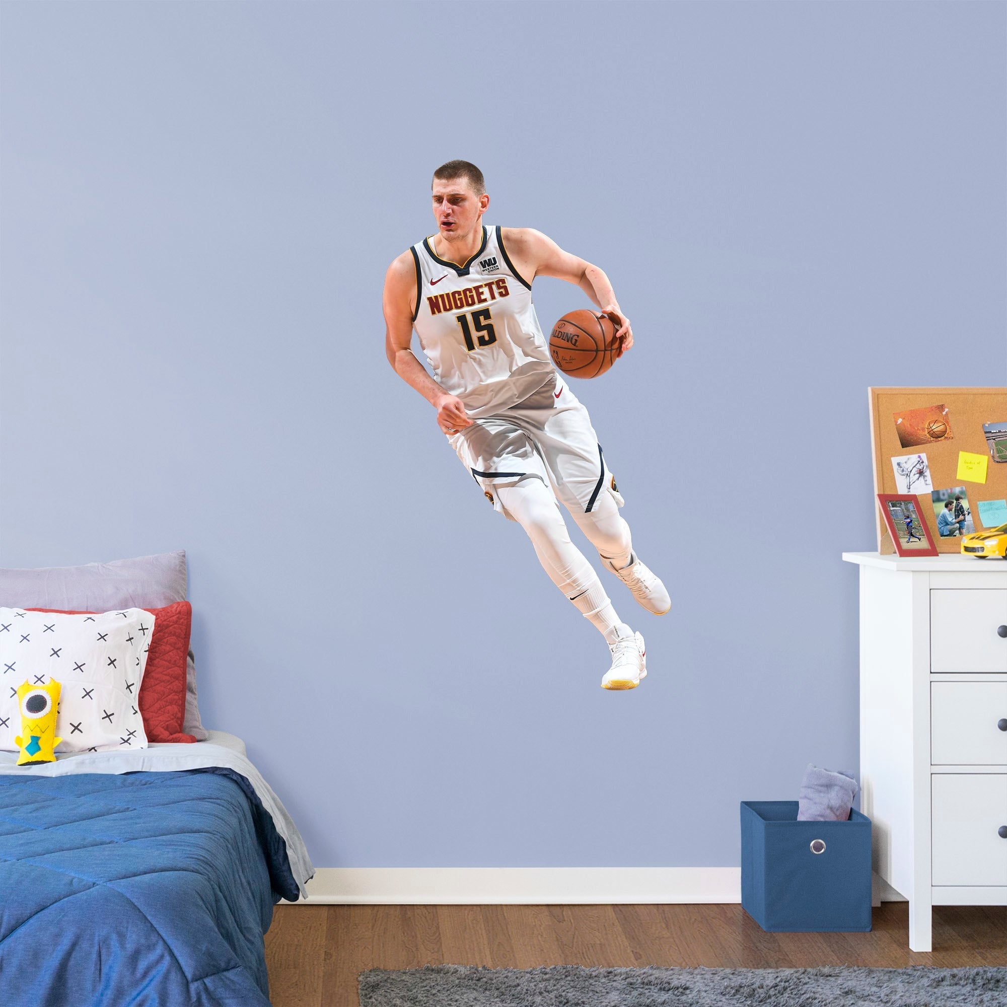 Nikola Jokic - RealBig Collection - Official NBA - Denver Nuggets - Reusable Vinyl Wall Decals