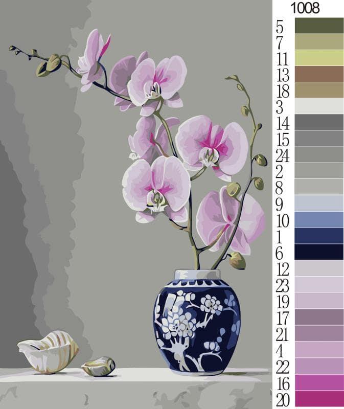 Orchid Flower In Vase