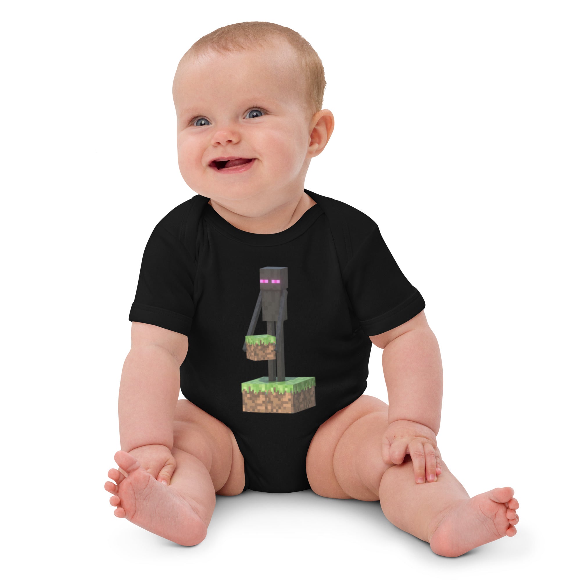 Minecraft Enderman Organic Cotton Baby Bodysuit