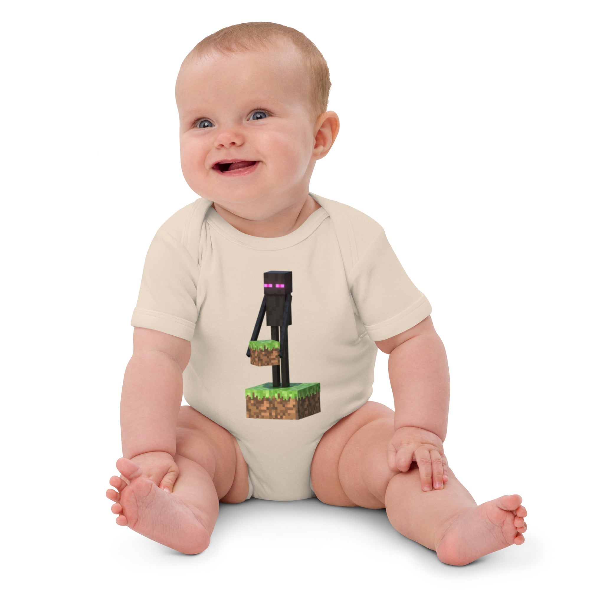 Minecraft Enderman Organic Cotton Baby Bodysuit