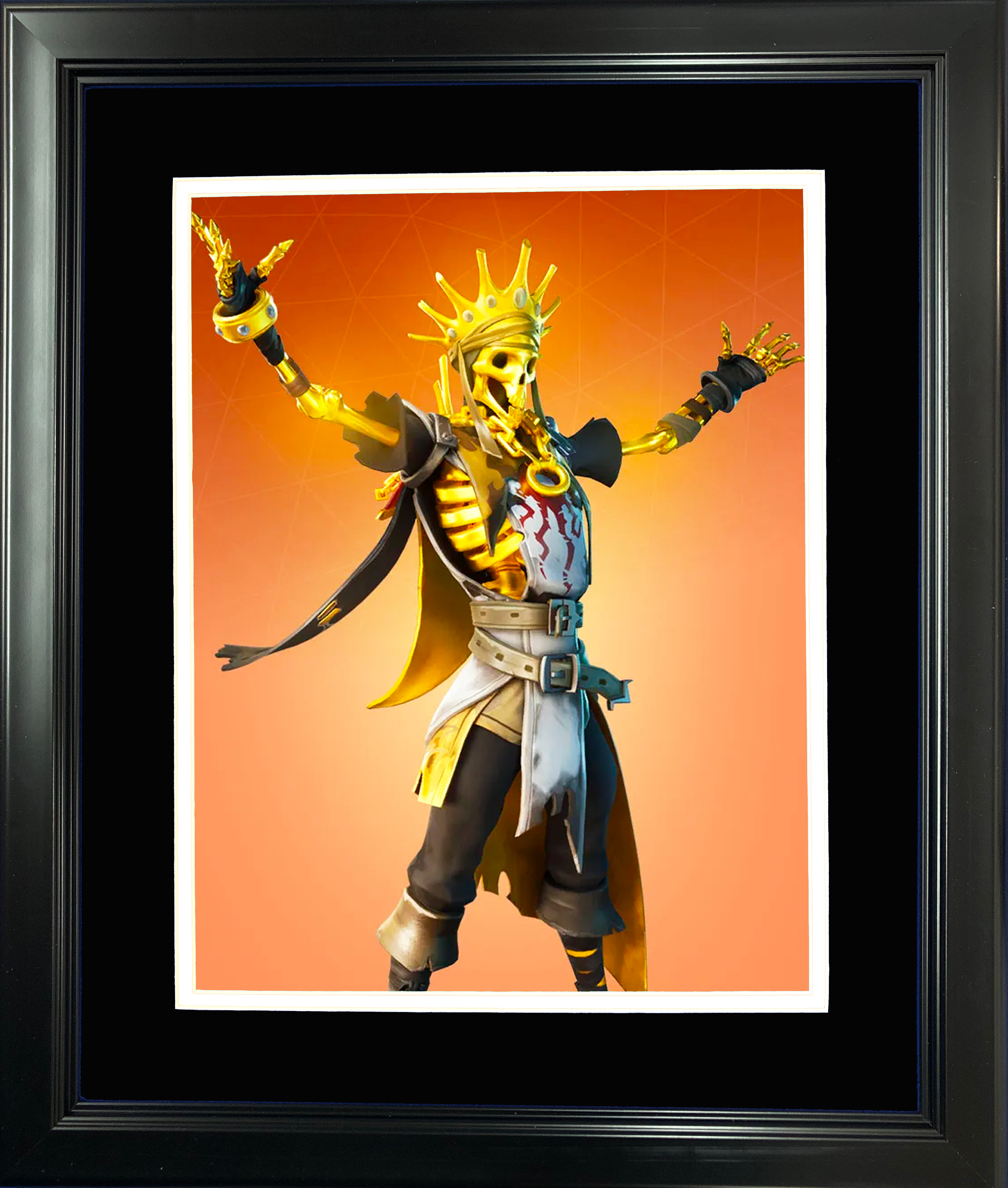 Framed Oro Legendary Fortnite Skin 11"x14" Video Game Photo