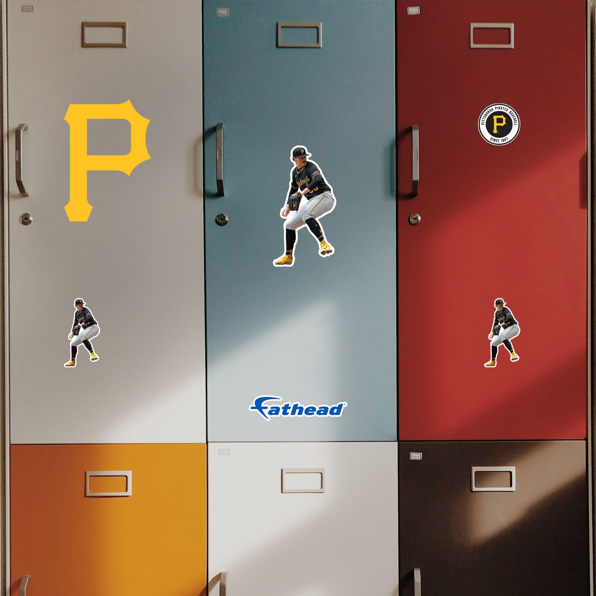 Paul Skenes - 5 Minis (Mixed Sizes) - Official MLB - Pittsburgh Pirates - Reusable Vinyl Decals