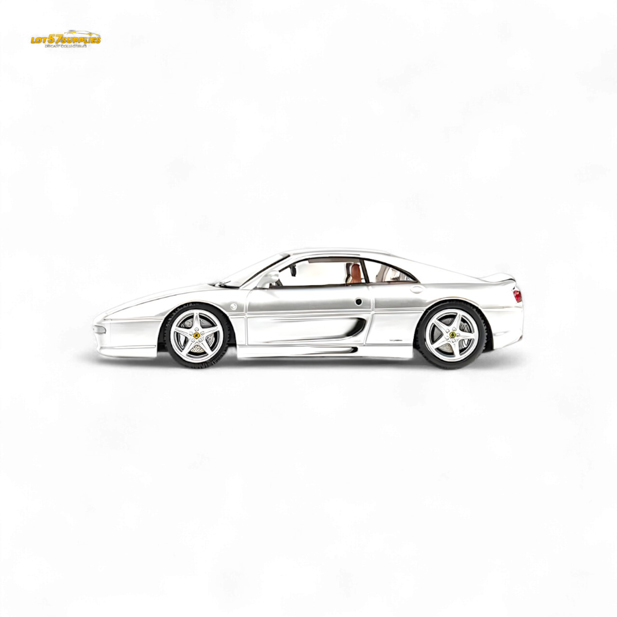 TPC F355 challenge Diecast Model in Silver 1:64