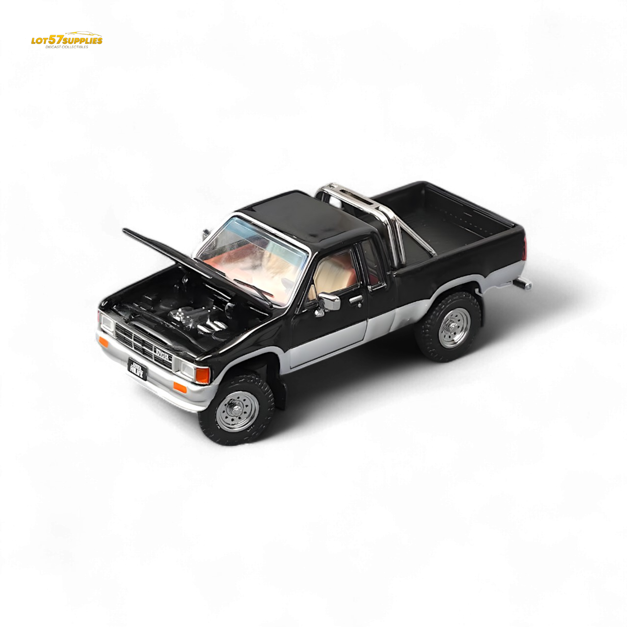 GCD Toyota Hilax SR5 in Black silver 1:64 KS-062-515