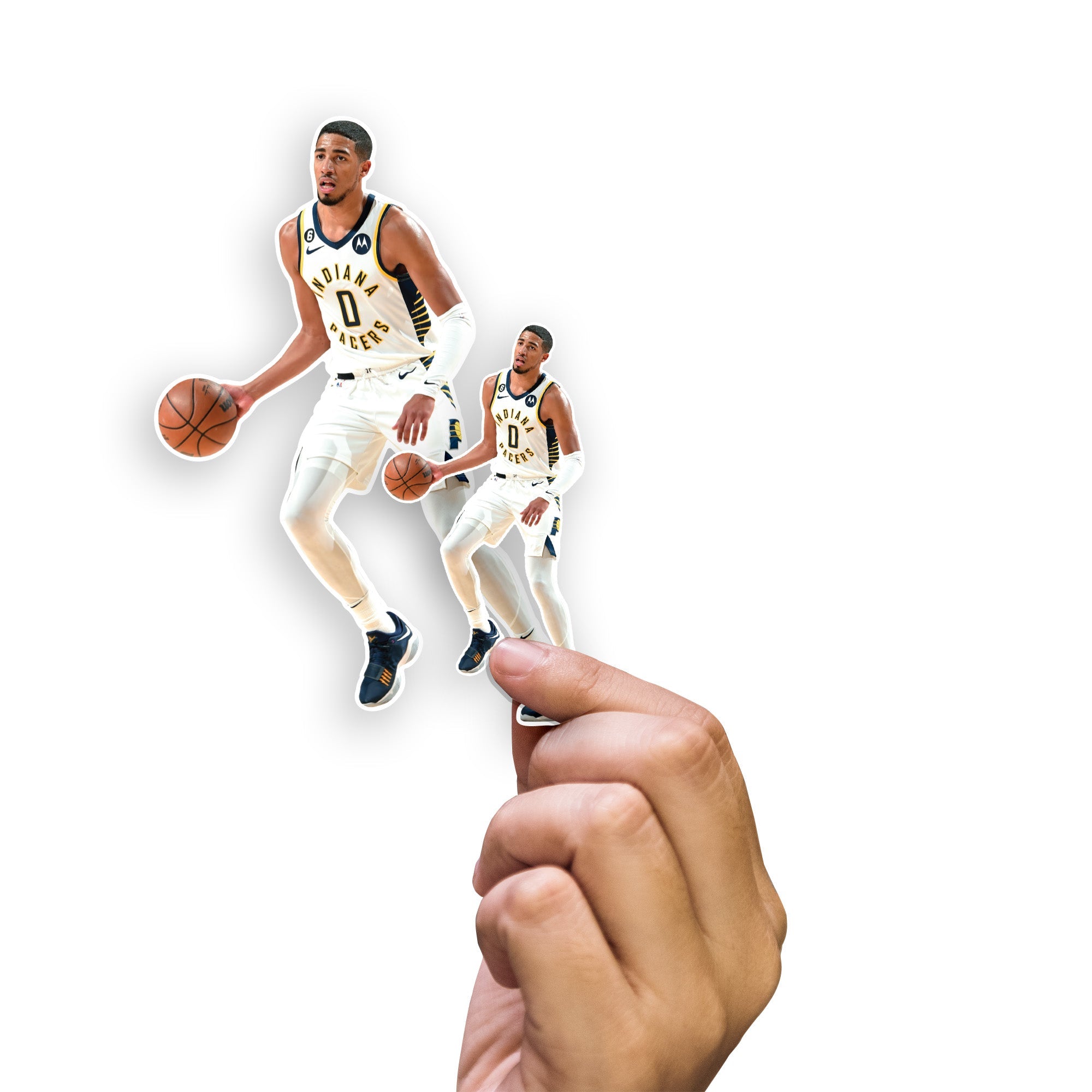 Tyrese Haliburton - 5 Minis (Mixed Sizes) - Official NBA - Indiana Pacers - Reusable Vinyl Decals