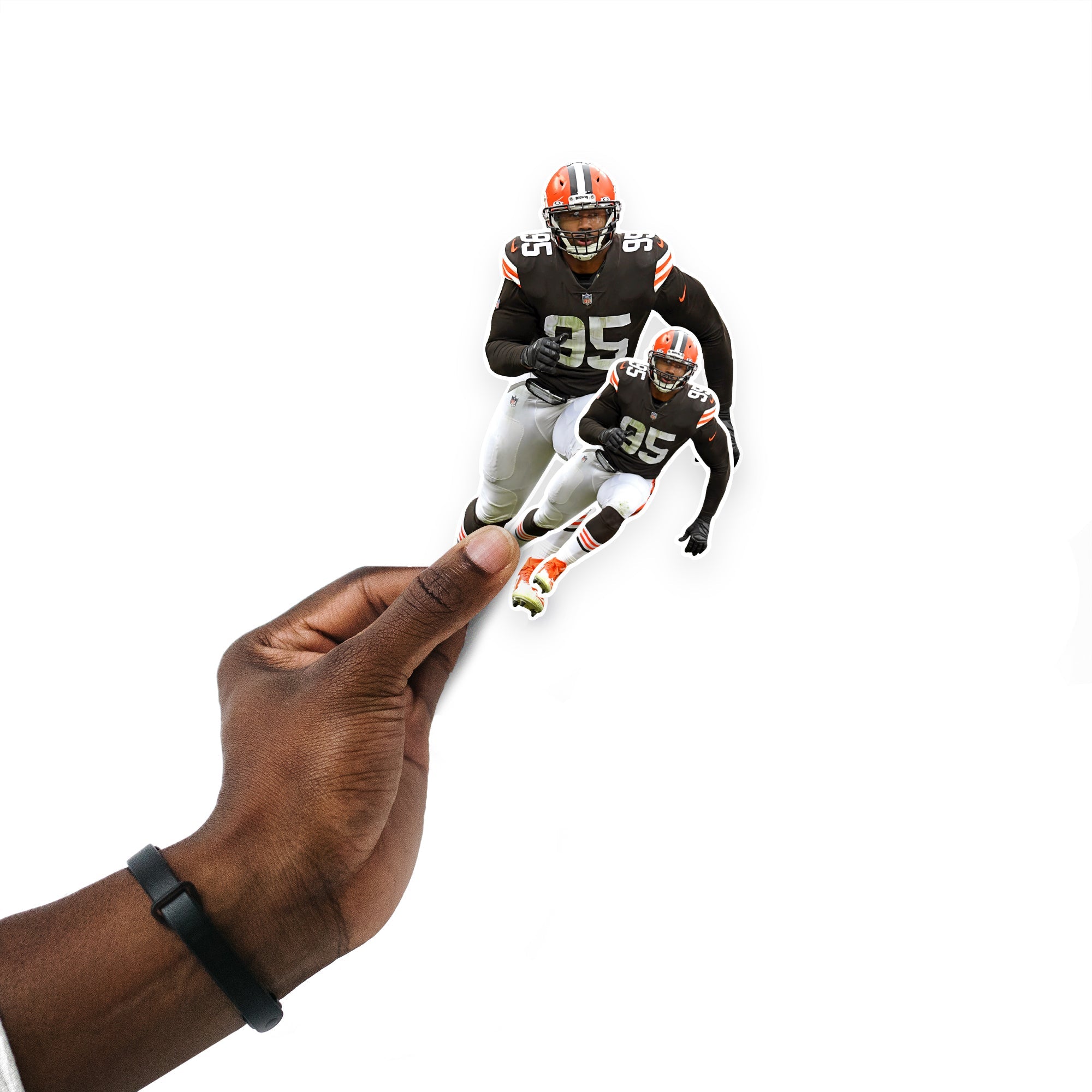 Myles Garrett - 5 Minis (Mixed Sizes) - Official NFL - Cleveland Browns - Reusable Vinyl Decals
