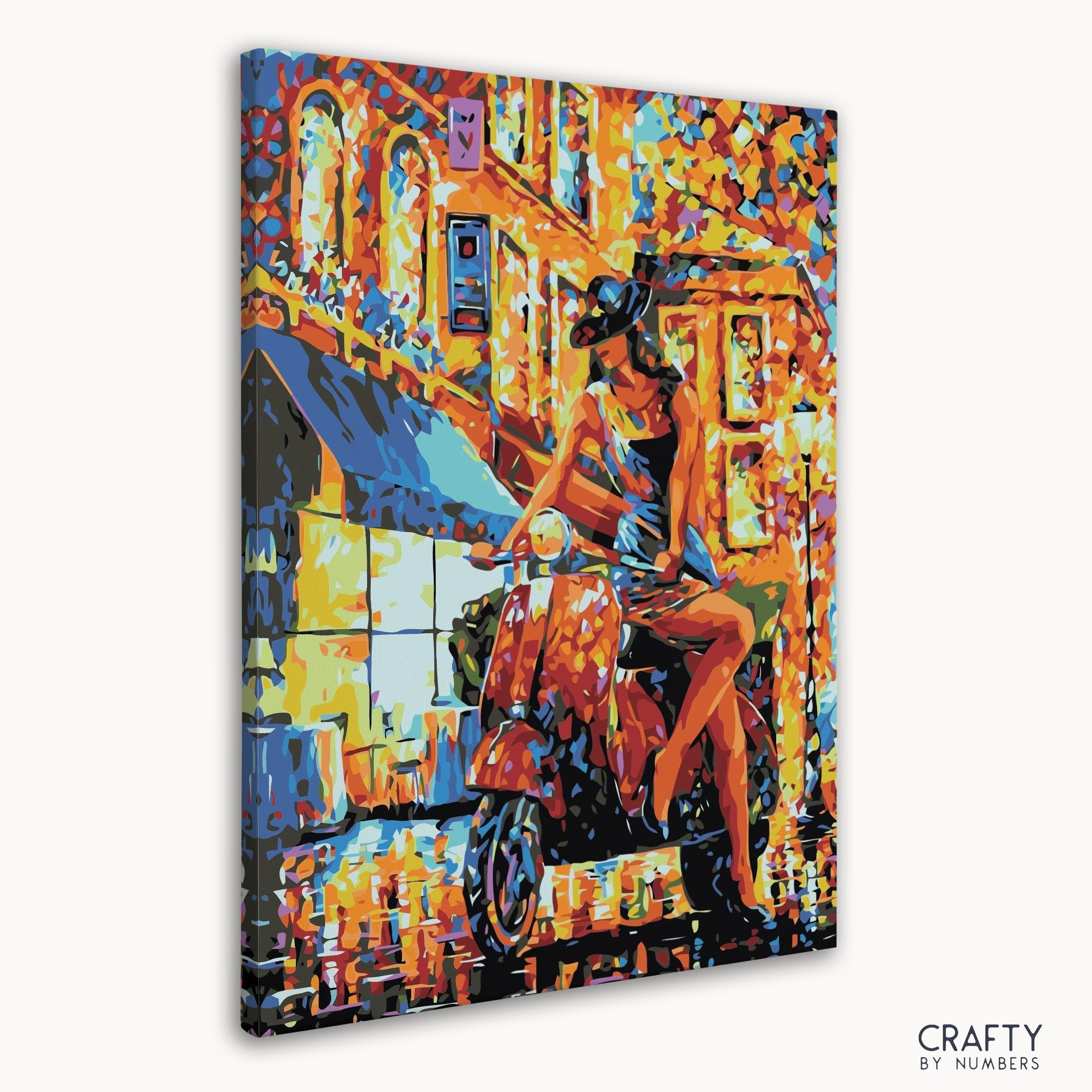 Painting Of Scoter Women In Italy