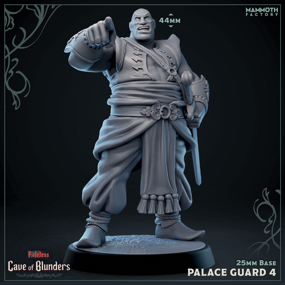 Palace Guard with Scimitar: Sculpt 4 (Male Human Fighter)