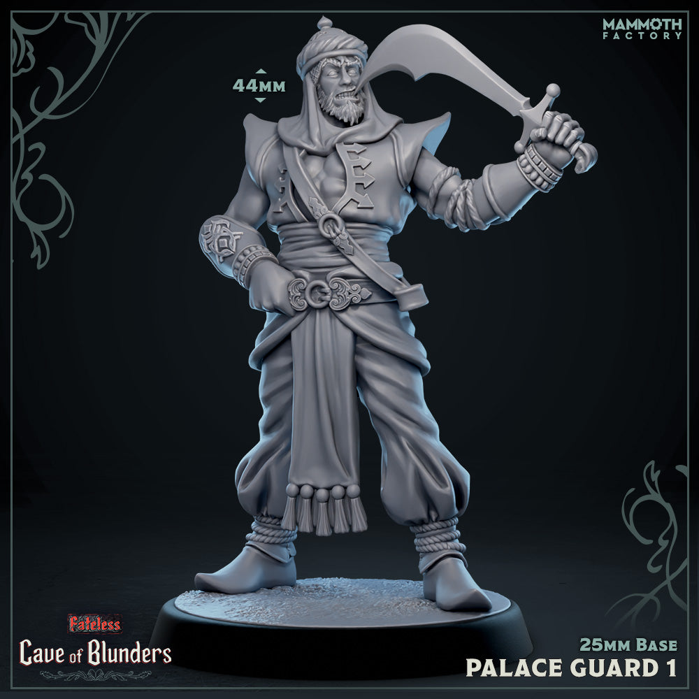 Palace Guard with Scimitar: Sculpt 1 (Male Human Fighter)
